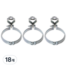 JG철물스토어 (정품) 국산 행거 닥트 배관 파이프 행거 100A 100파이 100mm 덕트용 PVC파이프 고정 배관 고정 (배관 행가), 18개