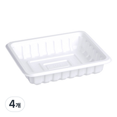 큐담 성형 실링용기 Q-12153 (12x15x3) 화이트, 4개, 100개입