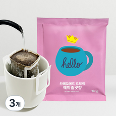 카페꼬메르 드립백 커피 헤이즐넛향, 3개, 10개입, 12g