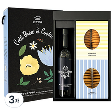신라명과 콜드브루&쿠키세트 선물세트 THANKS EDITION, 3개, 콜드브루375ml+모카쿠키120g+시트러스 쿠키110g