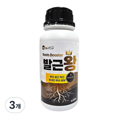 농사친구 발근왕 엽면시비하는 효소 농약 발근제 아님, 3개, 500ml