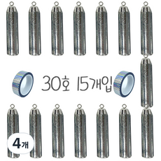 치프몰 친환경 회전고리 강철 봉돌, 4개, 15개입