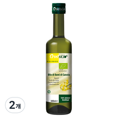 크루드올리오 유기농 카놀라유, 500ml, 2개