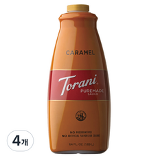 토라니 퓨어메이드 카라멜 소스, 4개, 1.89L