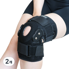혁선생 의료용 무릎보호대 무릎 지지대 아대 Knee H-03, 2개, Black