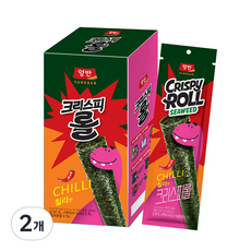 양반 김스낵 크리스피롤 칠리, 25g, 2개