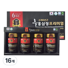 고려6년근 흑홍삼정 프리미엄, 240g, 16개