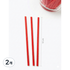 커피스틱 머들러 레드 12cm 벌크포장 일회용 카페용, 2개, 1000개