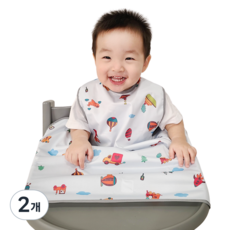 벨베이비 식탁일체형 방수 턱받이 나시 부분커버, (리뉴얼)파란나라 여행, 2개, 1개입