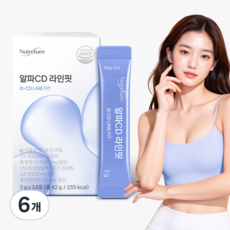 뉴트리턴 알파 CD 라인핏 알파시클로덱스트린 파인애플맛, 42g, 6개