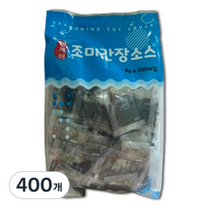 엠제이 조미간장소스, 400개, 6g