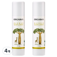 오가본 씨앗품은 촉촉 립밤, 5.4g, 4개
