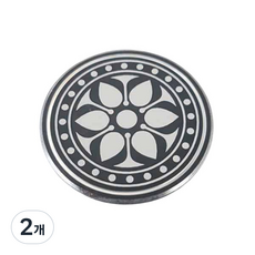한국 전통문양 볼마커 옛날무늬 삼족오 골프마커 자석클립 종이포장 세트, 2개, 블랙바탕