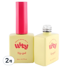 위티 팁젤 네일팁 접착제 젤 팁연장 글루, 2개, 10ml, 투명