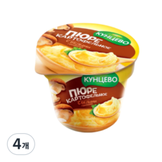 쿤체보 감자퓌레 흰버섯 맛 매쉬드 포테이토 40g (Mashed potato white mushrooms ), 4개