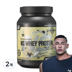 NS 웨이 프로틴 쿠키앤크림맛 헬스보충제 단백질보충제, 2개, 450g