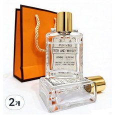 [Roxelis] Rich and Whiskey Homme Perfume 리치앤드위스키 향수(고급쇼핑백 증정), 2개, 50ml 2개, 50ml