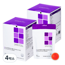 사노셀 컷앤아웃 애플사이다비니거 구미, 4박스, 300g