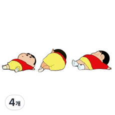 미리아 차량용 스티커 짱구는 쉬고 싶다, 4개, 대