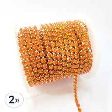 칼라줄란4mm 1마(90cm), 2개, 히야신스 금도금