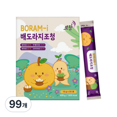 영월 전통 아이 수제 배 도라지청 조청 스틱, 99개, 13g