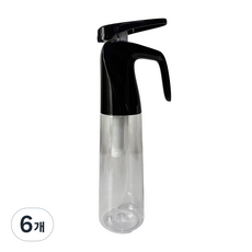 루시피 엄지그립 압축 안개분사 분무기, 블랙, 6개