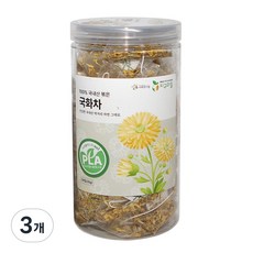 지구마을 생분해필터 PLA 국내산 국화차 삼각티백차 전통차, 600mg, 3개, 50개입