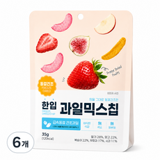 한입 동결건조 과일믹스칩, 6개, 35g