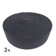 긍정미공방 코메즈밴드 40mm 화이트 12마 허리고무밴드, 2개, 블랙