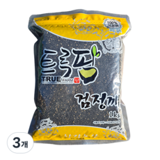 트루팜 업소용 대용량 가성비 검정깨 흑임자, 3개, 1kg
