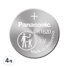 파나소닉 CR1620(10알) 3V 리튬전지 수은건전지, 4개