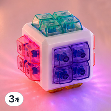 LED 32구 큐브 키캡 클릭커 청축 키보드 피젯토이, 3개