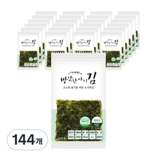 [24봉+24봉]트레이없는 참기름 바른_고소한 도시락김, 144개, 4g