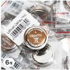 다빈치 CR-2477 리튬 코인건전지, 6개, 1개입