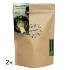 애트놀라 프로틴 그래놀라 시리얼 말차 & 초코 맛 그린티 녹차, 2개, 200g