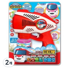 띠띠뽀띠띠뽀 익스트림 자동 버블건, 레드, 2개