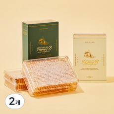 네이처 허니비 벌집꿀 허니콤 자연벌꿀 밀랍벌집꿀, 2개, 500g