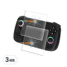 앤버닉 RG CUBE 전용 액정보호 강화유리 방탄필름, 3개, 투명, RG 큐브