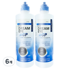 하드렌즈 드림렌즈 케이스 세척액 보존액 350ml, 6개