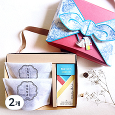 [호두정과2팩+꿀스틱] 선물세트 명절 추석 설 선생님 선물 결혼 회사 답례품, 2개, 보자기상자선물세트