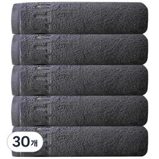 융풍 수건 호텔수건 60수 고급수건 절묘한 편지 자수 타올, 다크그레이, 30개