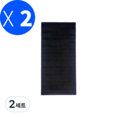 지그재그 5.5mm 우레탄 아웃솔 밑창 수선 재단판 2개 세트, 2세트, 블랙