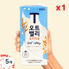서강유업 오트밸리 오리지널 귀리우유, 1L, 5개