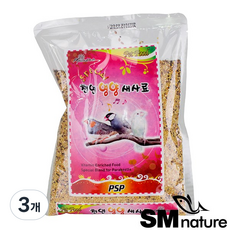 천연 영양 새사료, 3개, 600g