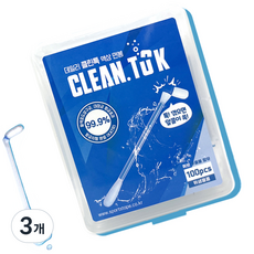 데일리 클린톡 액상 면봉 100pcs, 3개, 100개입