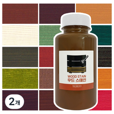 외부 목재용 수성스테인 오일스테인 페인트, 2개, 250ml, 투명