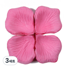 부직포 장미300 꽃잎 조화 플라워샤워 프로포즈 웨딩 장식 소품, 3세트, 4-진달래핑크300장