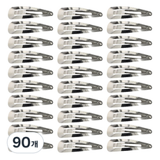 리본빌 헤어핀만들기 리본공예재료 똑딱핀 핀대 무니켈똑딱핀, 삼각 똑딱핀 5cm, 90개