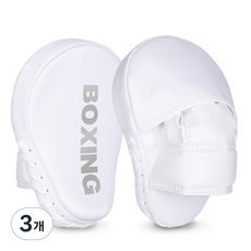 GINGPAI 깅파이 복싱 손 미트 핸드패드 격투기 트레이닝 코치 손미트 BOXSB, 3개, 실버
