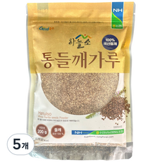수안보농협 국산 통들깨가루, 5개, 200g